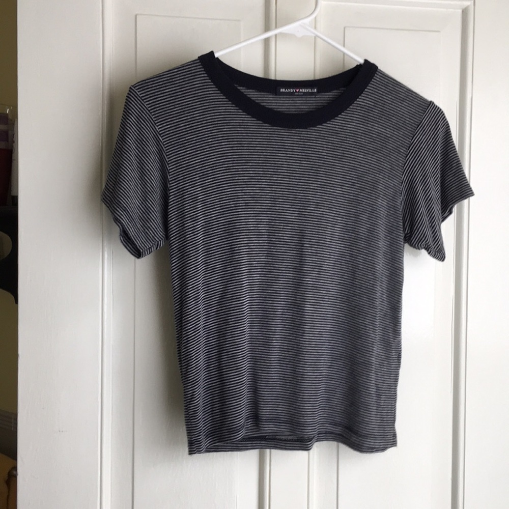 Pacsun cropped stripped shirt